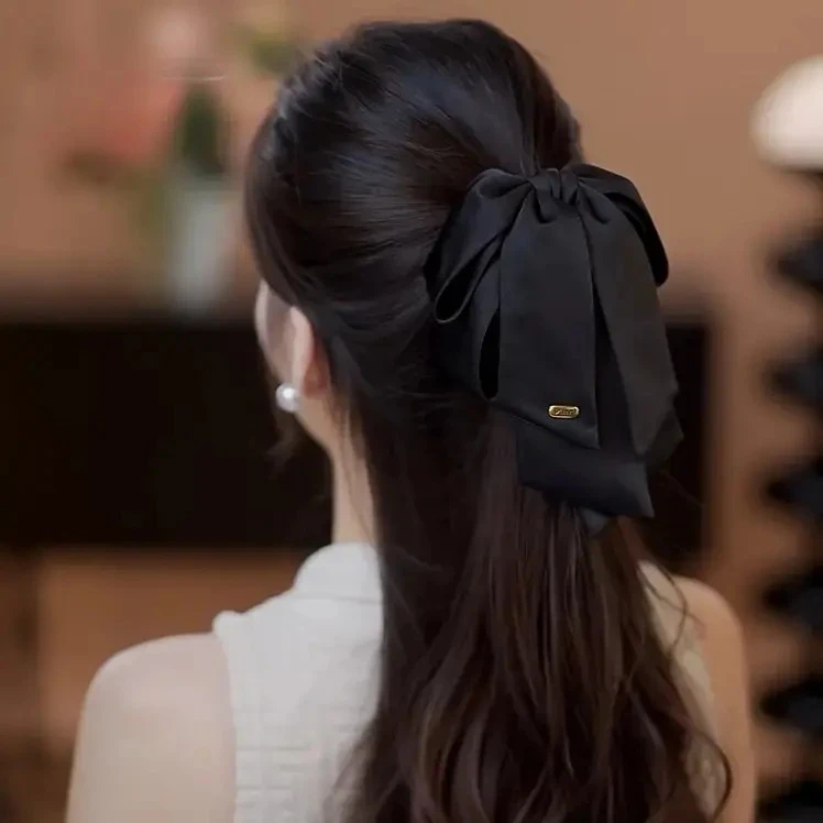 【9·9元包邮】新款蝴蝶结风韩范缎面高颅顶发饰头饰抓夹zb