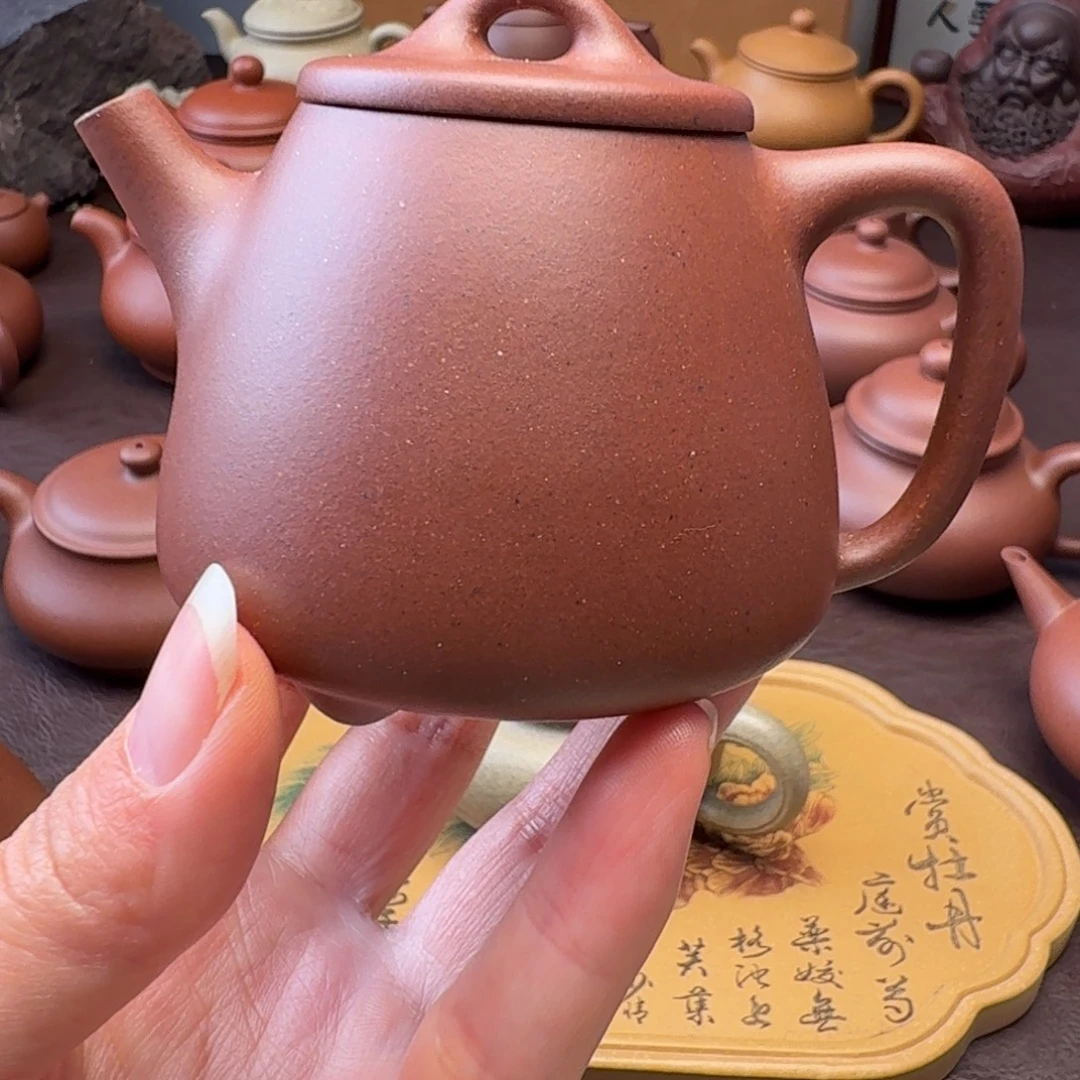 茶壶紫砂特练紫泥   高飘  130微瑕