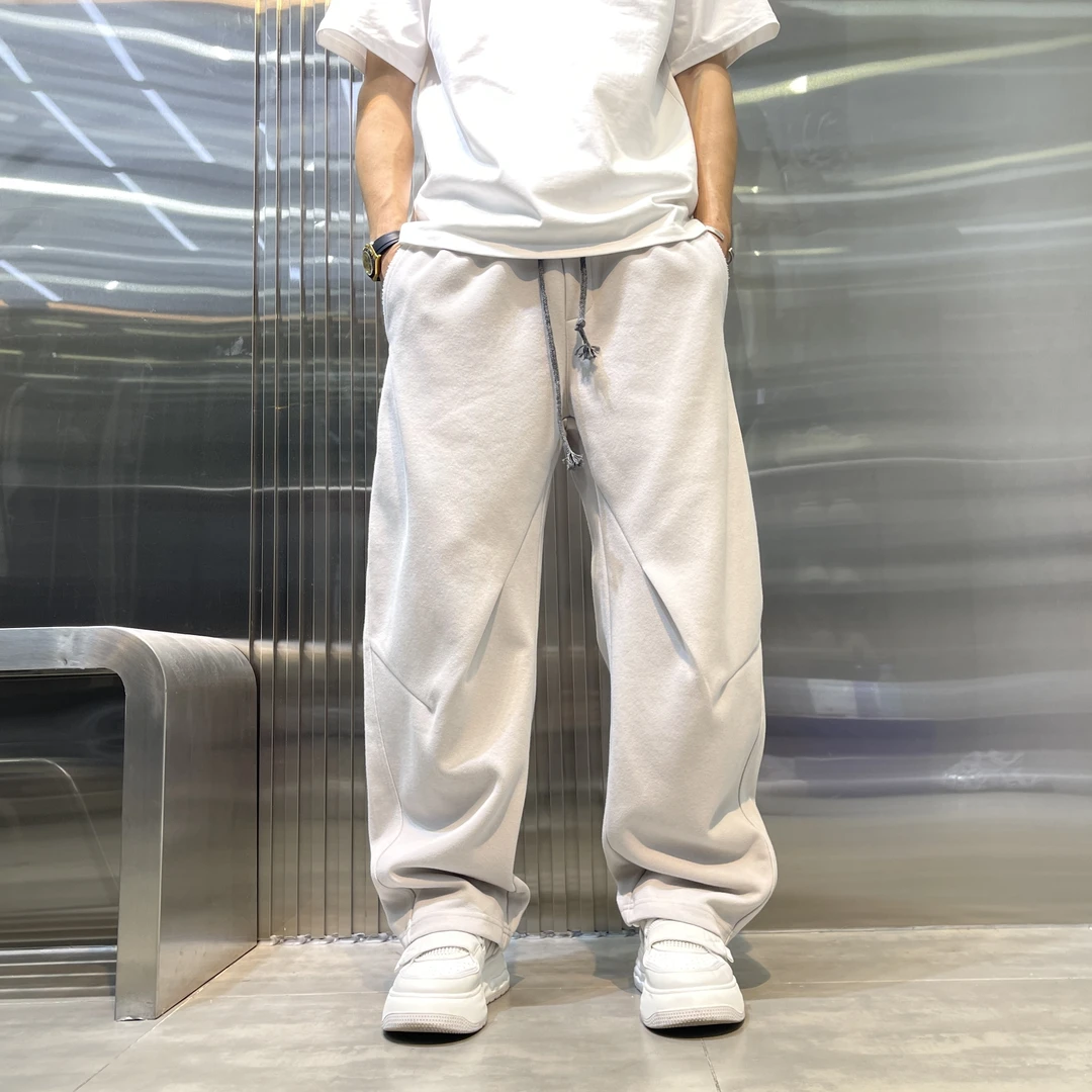 2025秋季新款男士直筒简约百搭小直筒休闲裤时尚潮流宽松运动纯色