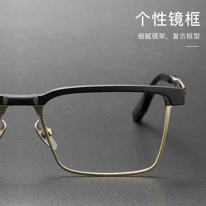 DTX137西装暴徒参议员男商务美式复古设计师款钛眼镜框近视眼镜架