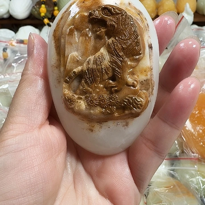 ༺***༻砖雕石头手把件不退不换