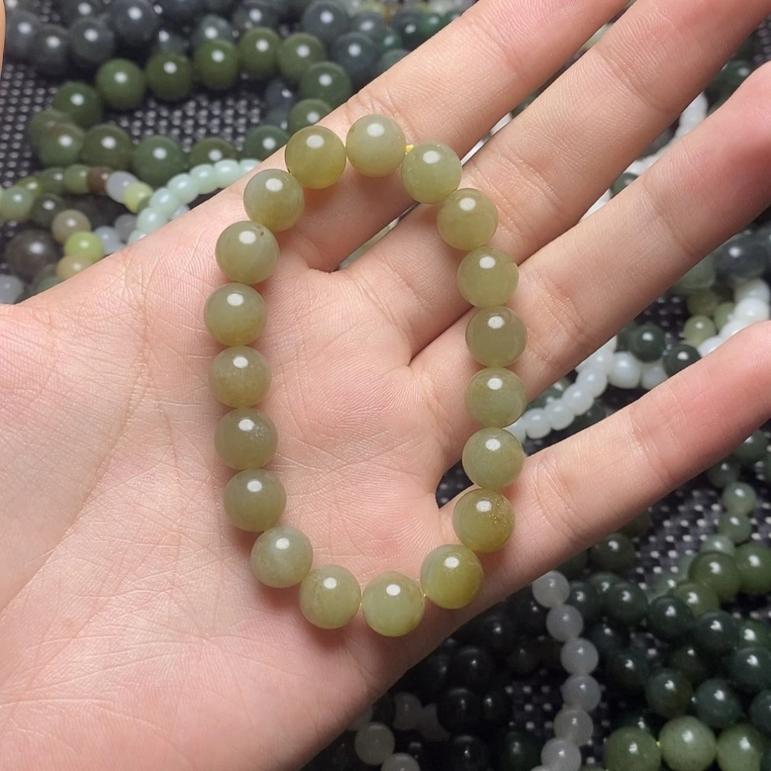 和田玉未镶嵌手串10