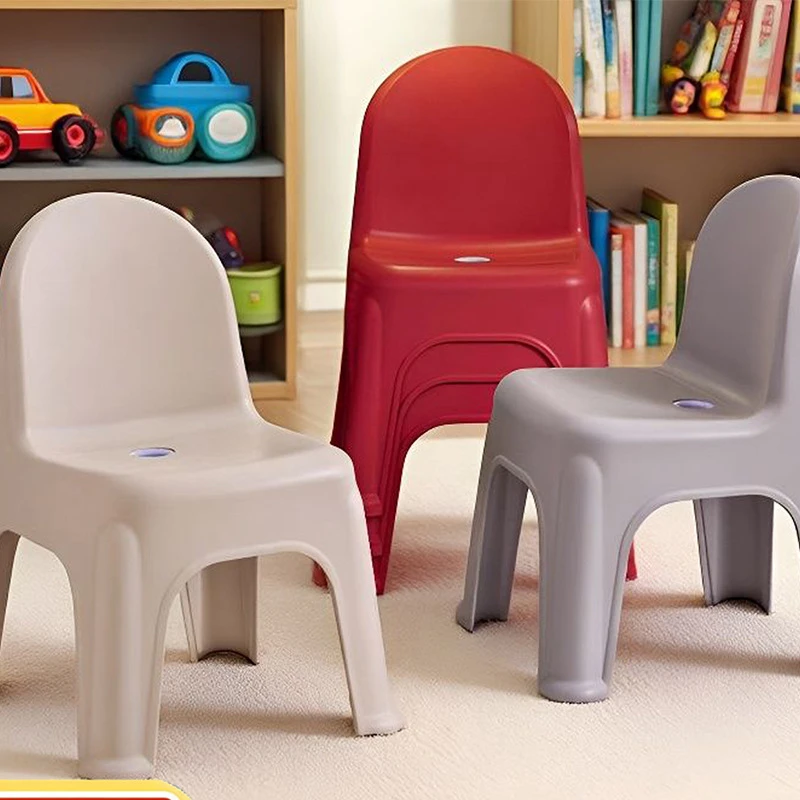 塑料靠椅小凳子特厚家用儿童靠背椅成人沙发椅子防滑椅