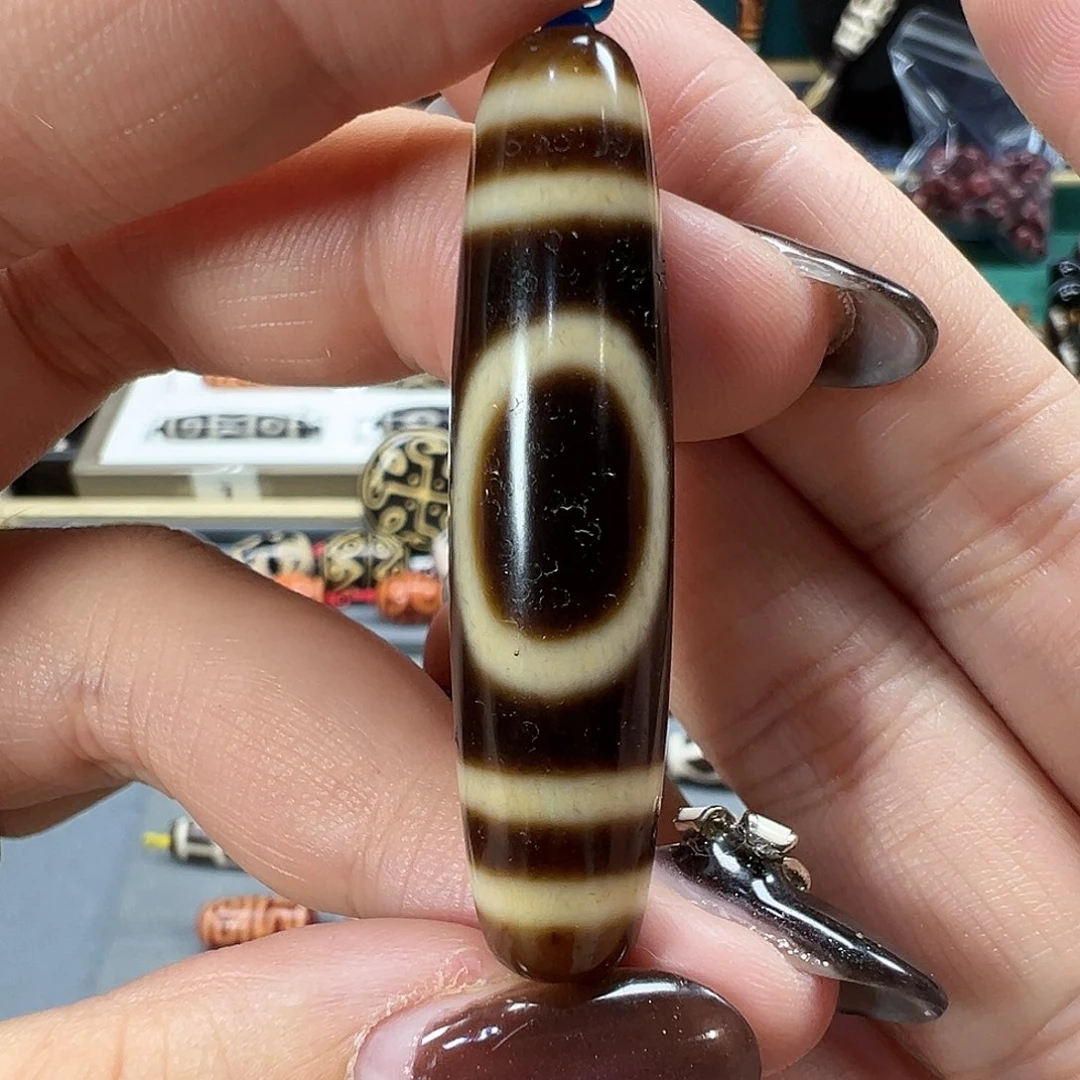 玛瑙/玉髓未镶嵌珠宝半成品上肯黑纱天地大漏