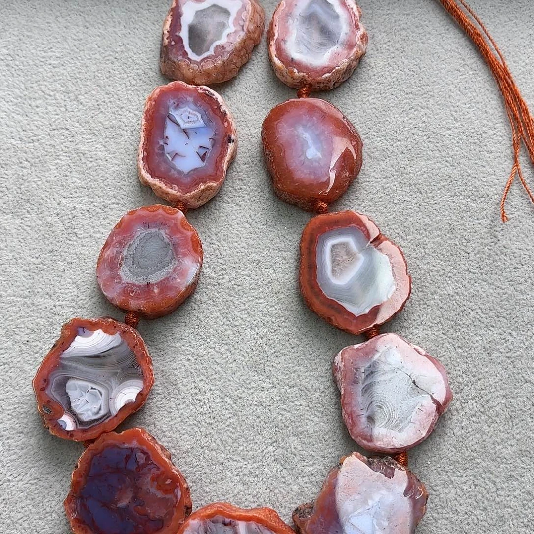 弓***辉玛瑙/玉髓未镶嵌珠宝半成品南红玛瑙
