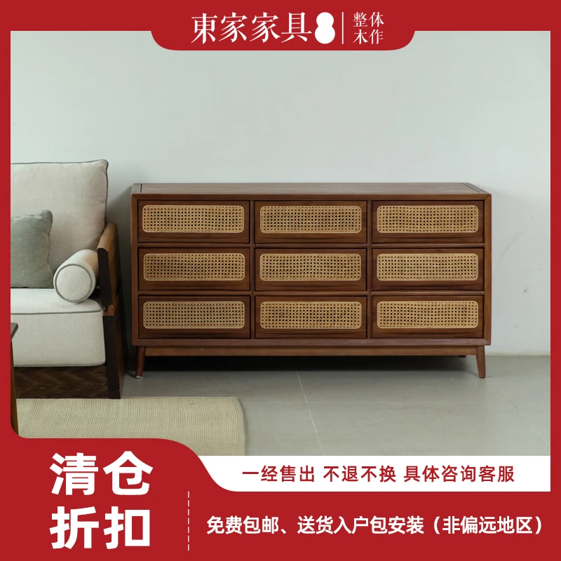 【样品清仓】东家·阿禧系列藤编九斗柜（WM-BG50A-9）