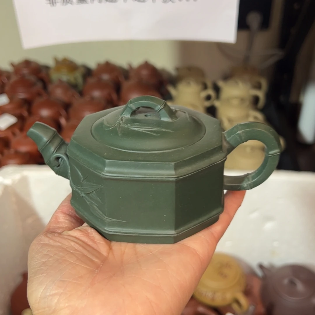 茶壶紫砂宜兴紫砂壶绿泥