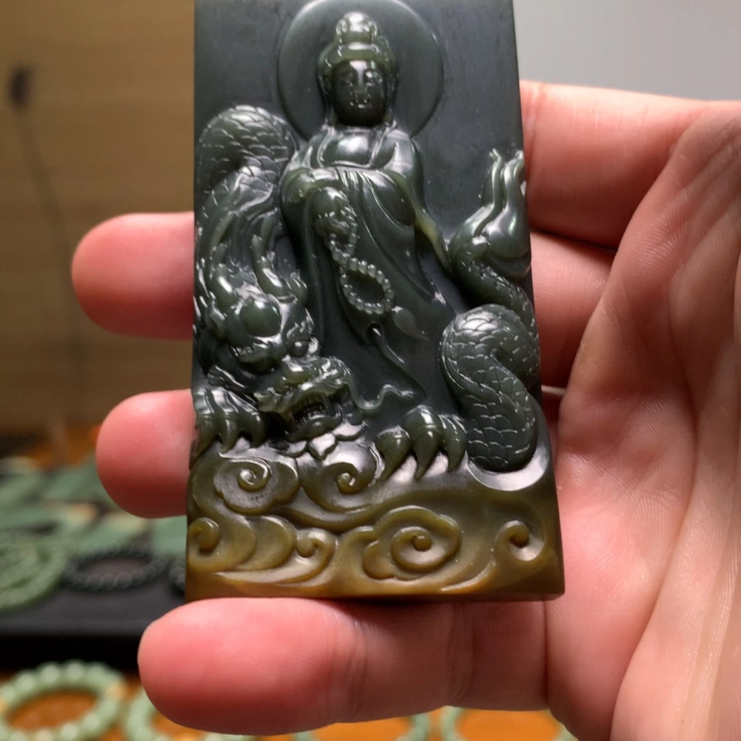 ****来岫岩河磨玉（透闪石质玉）未镶嵌颈饰