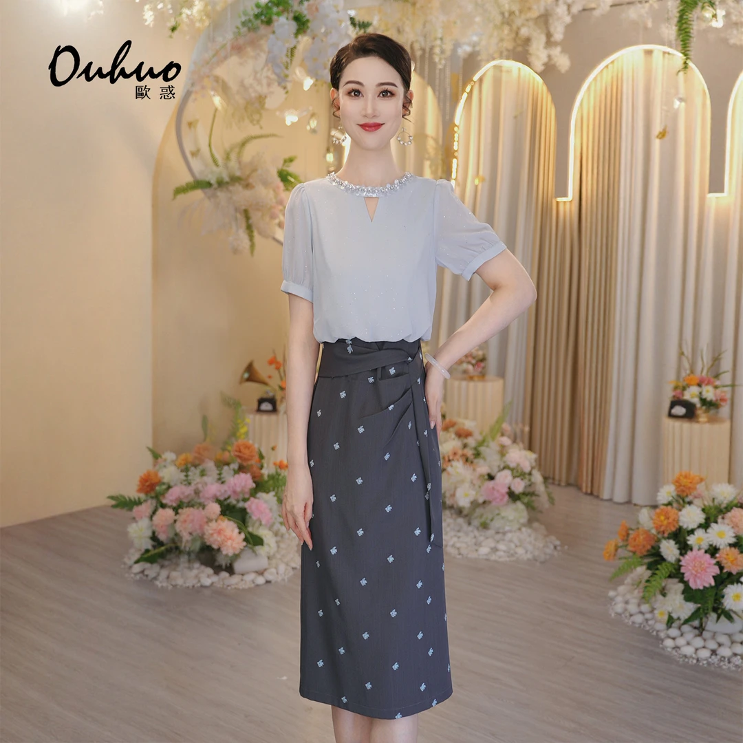 【木木定制】2025夏季新款轻奢高贵优雅显瘦连衣裙OHDRI07034