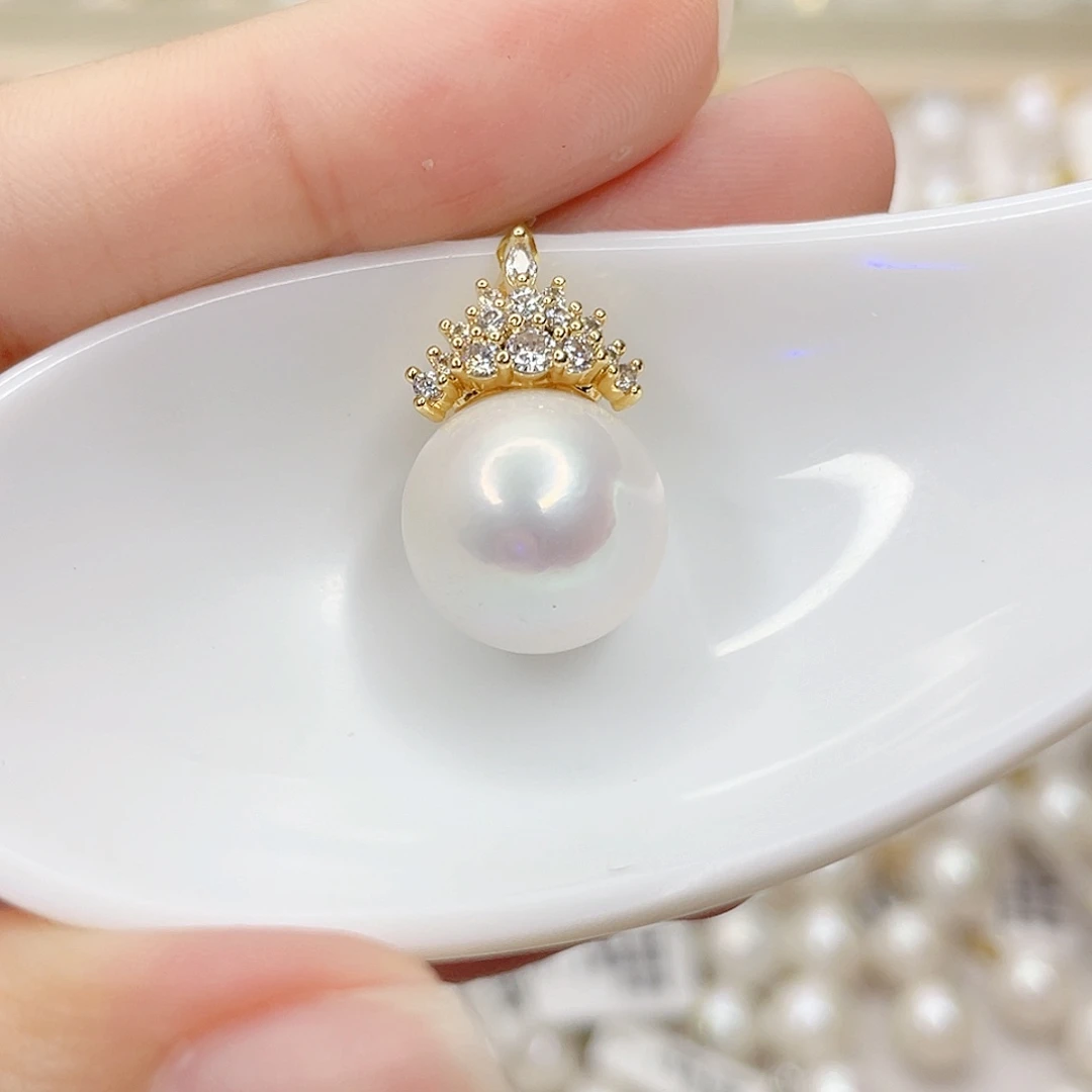 淡水珍珠未镶嵌吊坠(赠链)