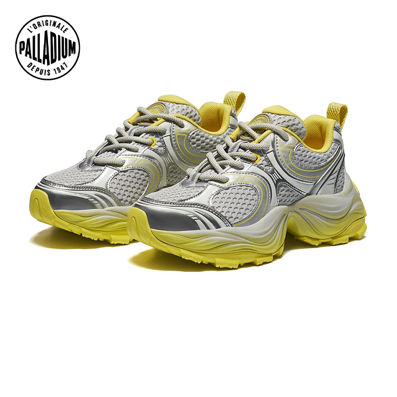 帕拉丁休闲鞋复古时尚百搭潮流圆头厚底女款老爹鞋94546