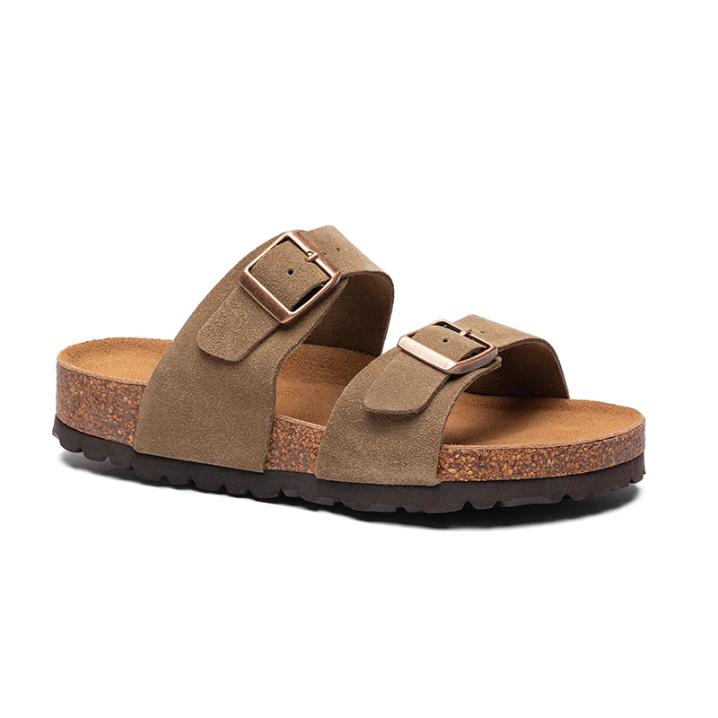 【双扣3厘米】桑坡L88勃肯鞋女透气厚底半拖博肯增高小个子凉鞋单鞋