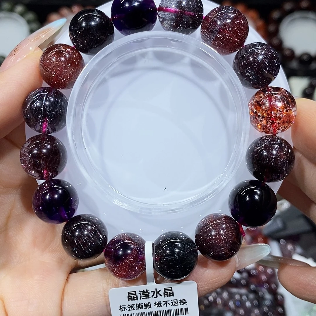 未镶嵌水晶手串黑加仑13
