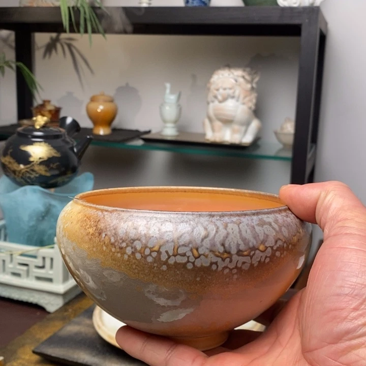 柴窑裸烧窑宝317茶洗