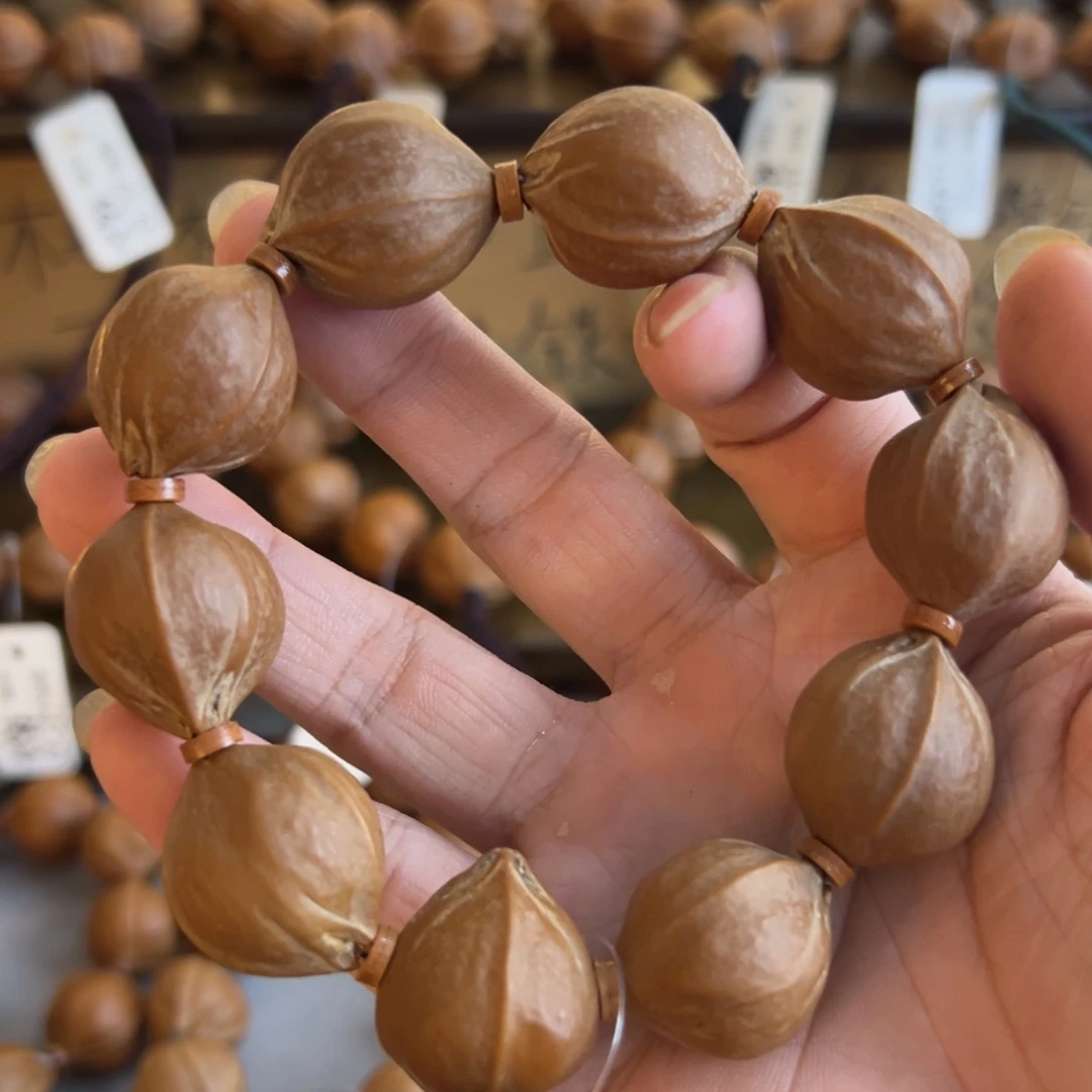 橄榄核手串梅林铁核百年老树核素串2125老核