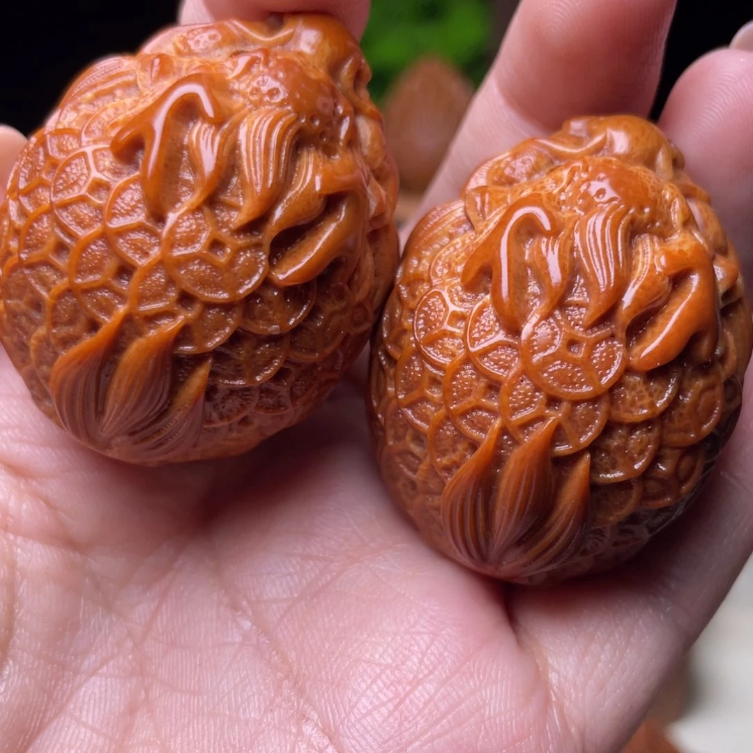 吊坠橄榄核金币龙龟手球3.5