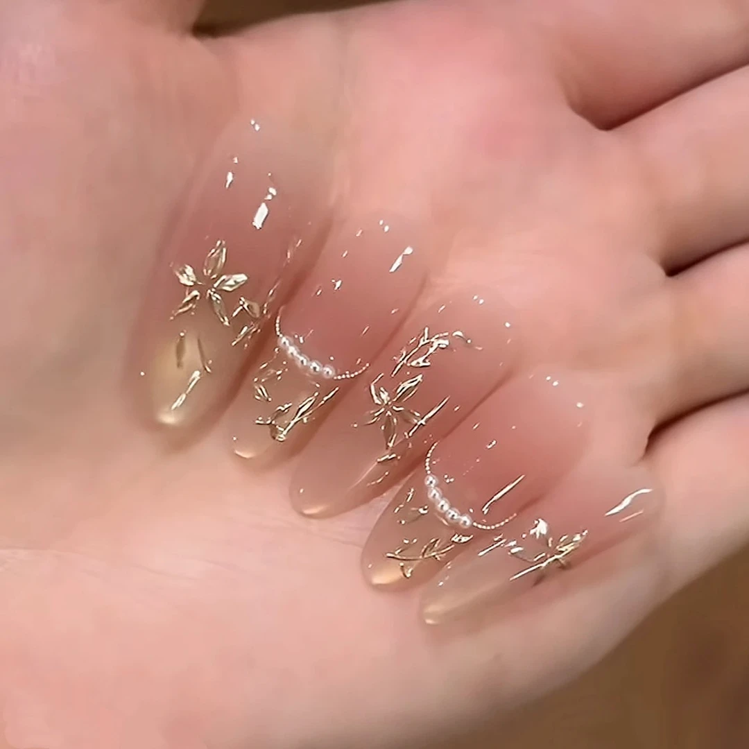 【绘鸢尾】轻奢新品原创手工高端猫眼百搭美甲穿戴甲贴片