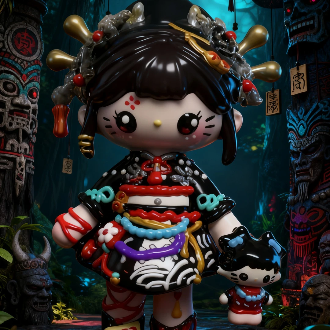 KD潮玩 苗疆巫蛊师KT 手机挂链