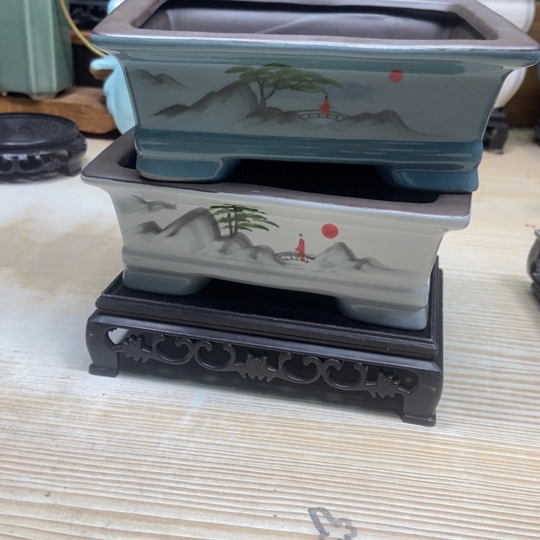 瓷片陶瓷花盆陶瓷艺术
