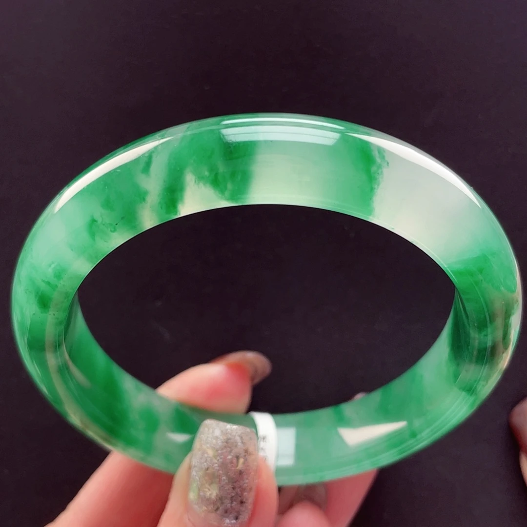 紫***开石英质玉未镶嵌手镯57-58