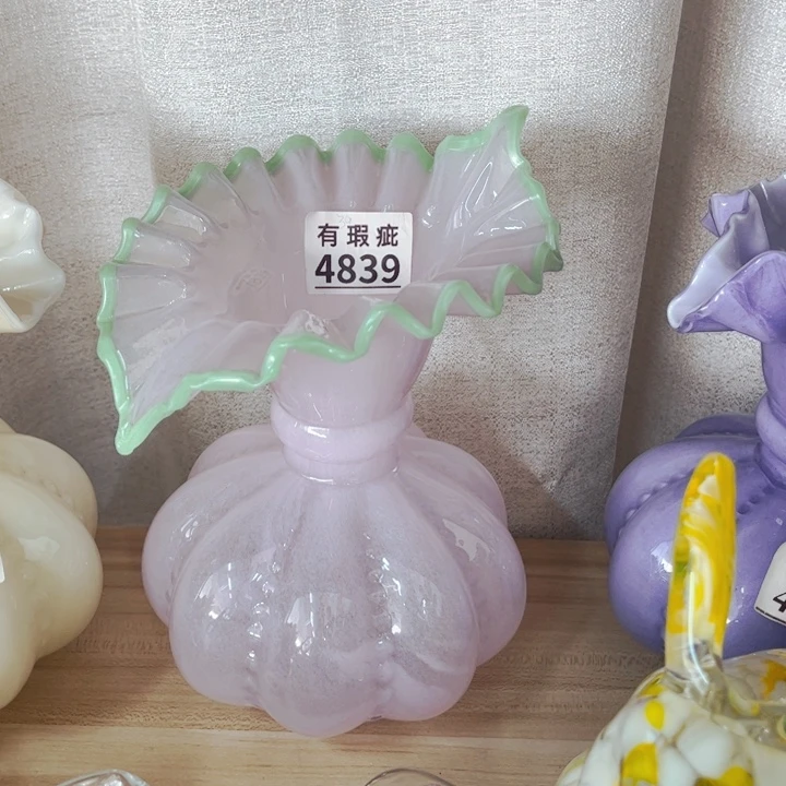 玻璃4839底部瑕疵 花瓶家悦美居