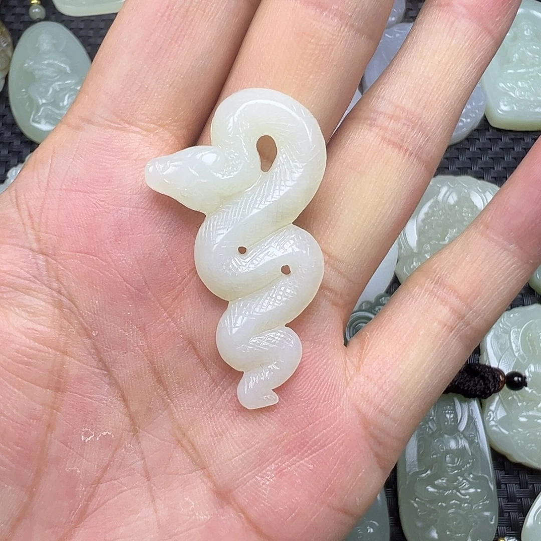 和田玉未镶嵌项圈44.2