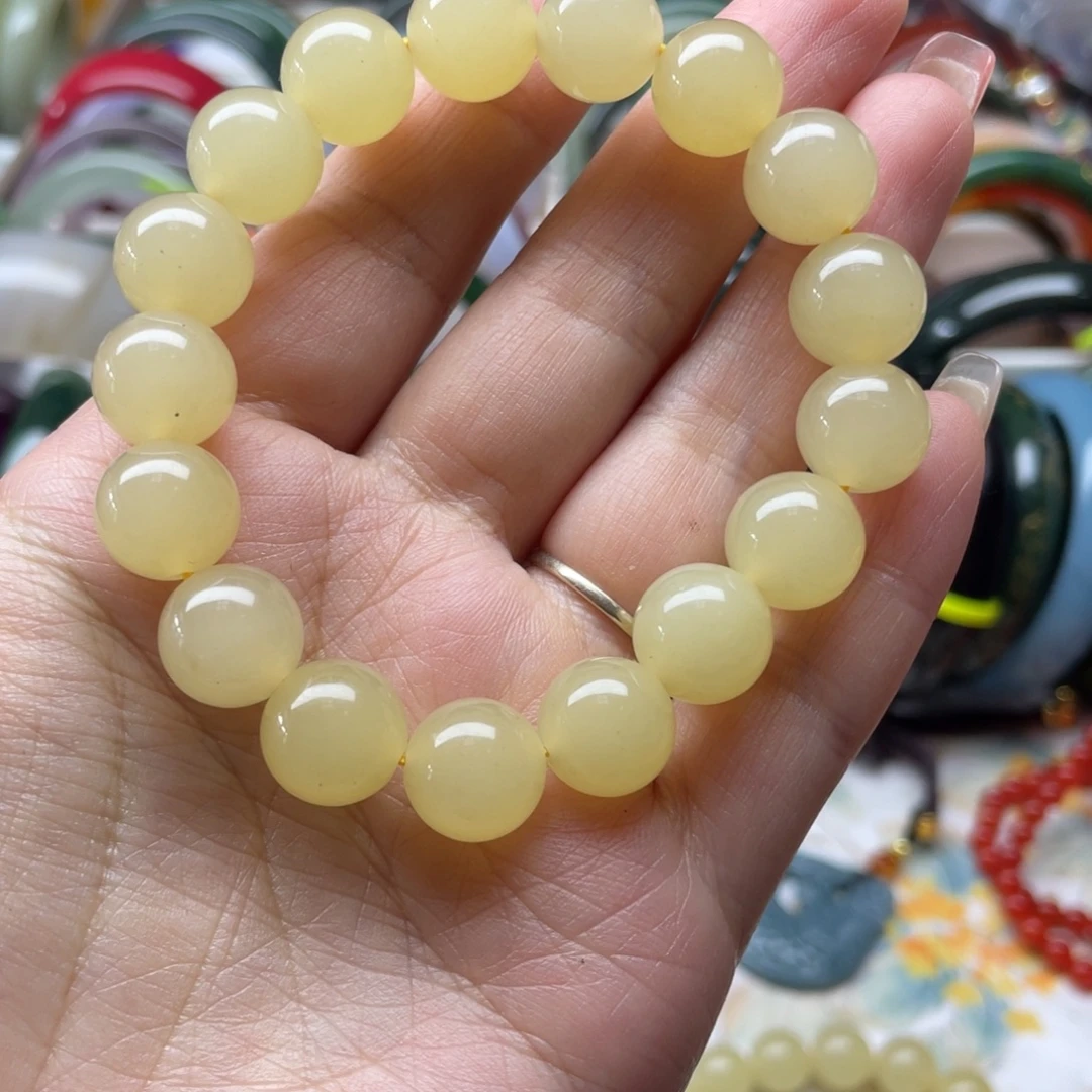 蛇纹石玉未镶嵌手链