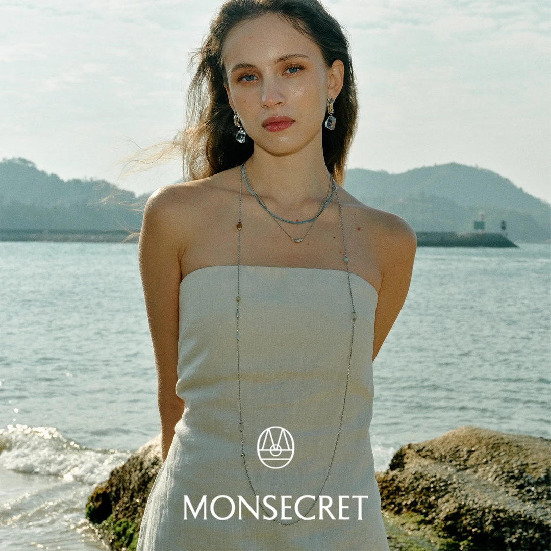 合金项链 MONSECRET 设计师品牌 礁石长款项链 BY5M37014