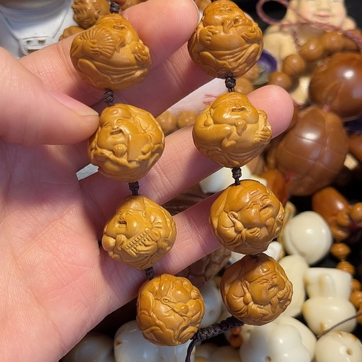 手串/手链橄榄核荷叶财神