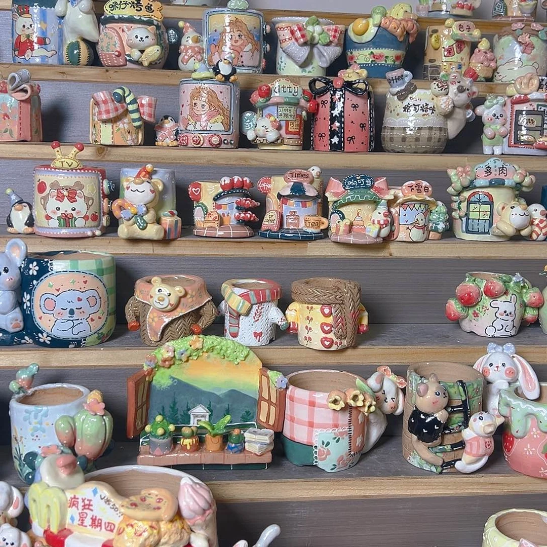 R****老梧家的手工多肉花盆