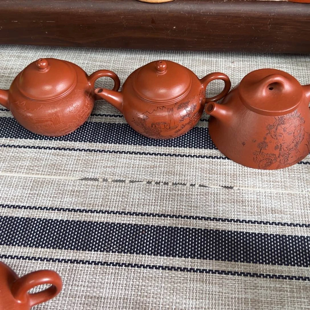 茶壶紫砂正***3水平两只 霸王石瓢