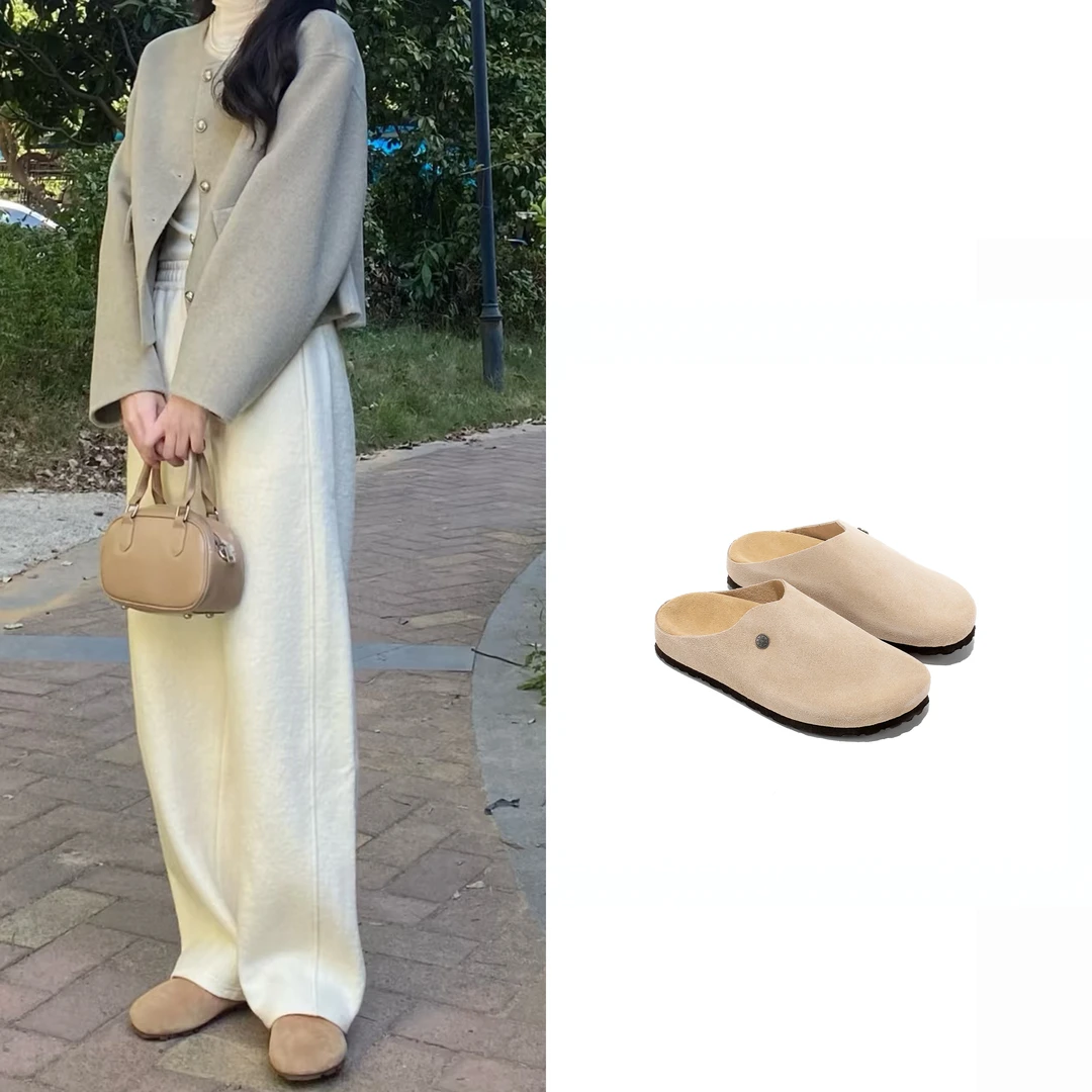 DEAL 得乐【牛魔王】勃肯半托一脚蹬休闲风勃肯鞋2D3426206