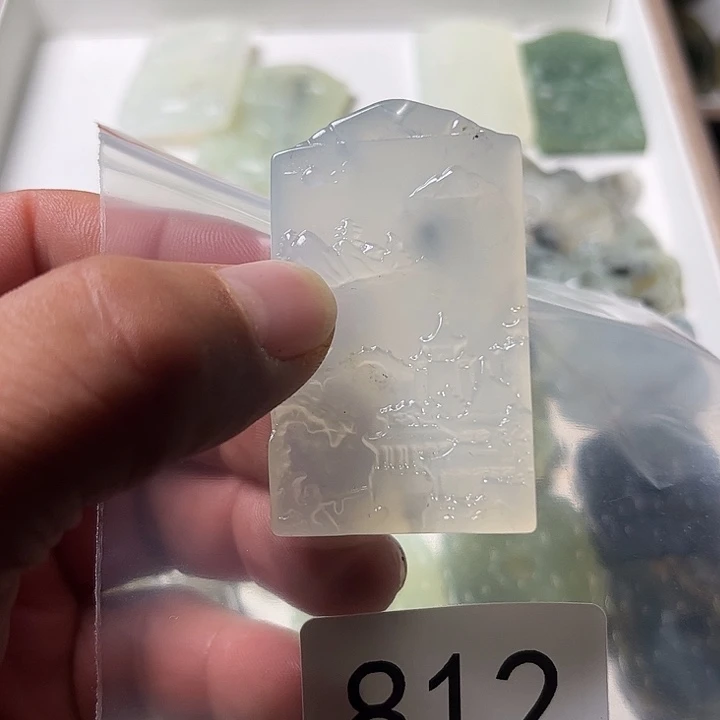 蛇纹石玉合金颈饰