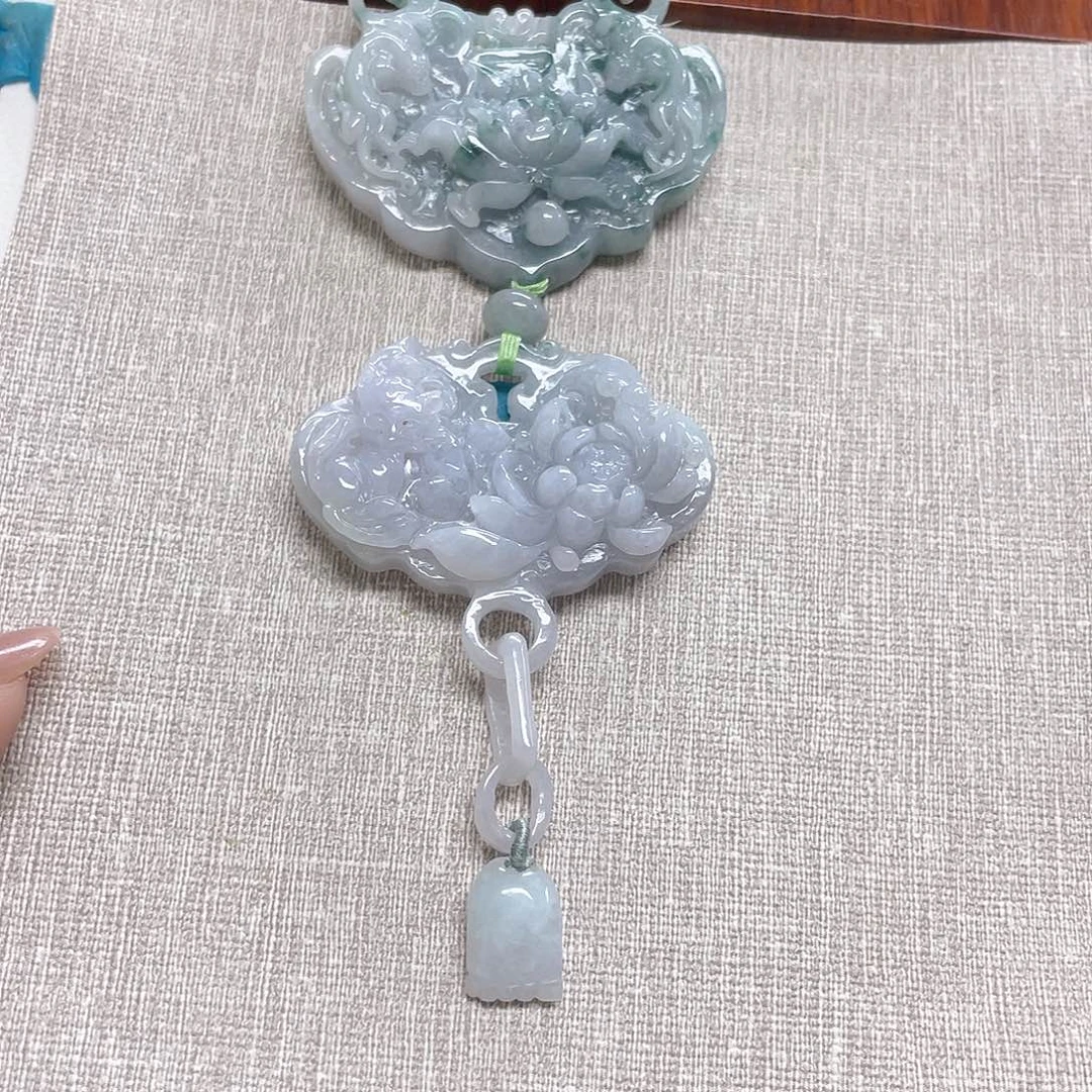 颈饰未镶嵌翡翠套装链接