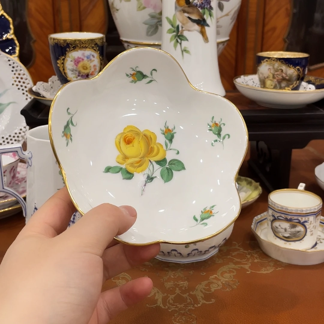 摆件中古一等黄玫瑰