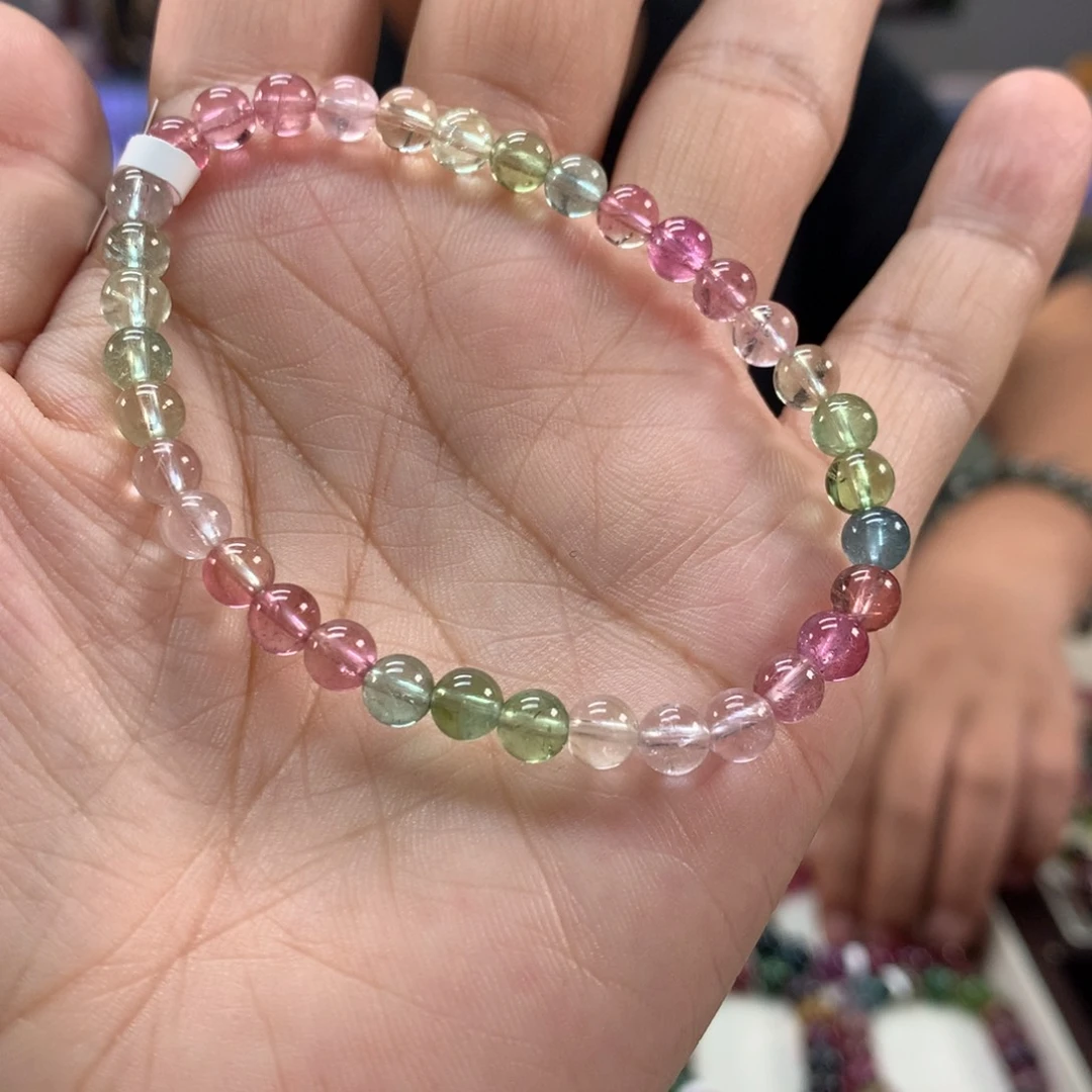 未镶嵌手链碧玺5.3左右