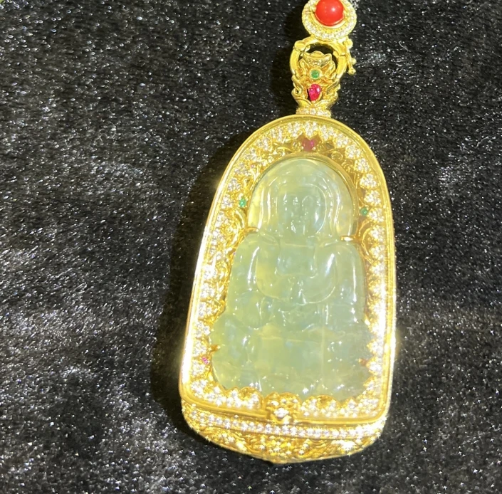 翡翠观音吊坠 DF5NN5