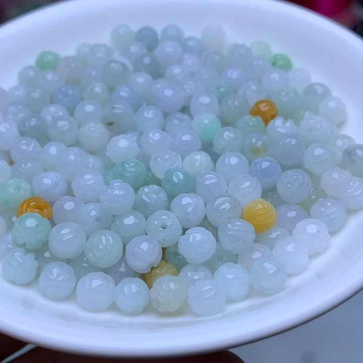 【闪购商品】未镶嵌手链翡翠卡6冰莲花30个