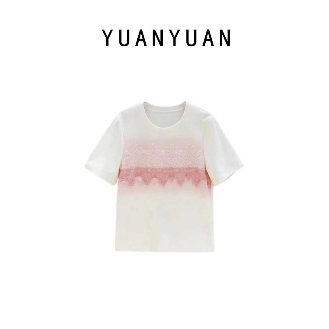 媛媛推荐【粉红佳人】2025早春新款时尚休闲短袖T恤上衣B1002