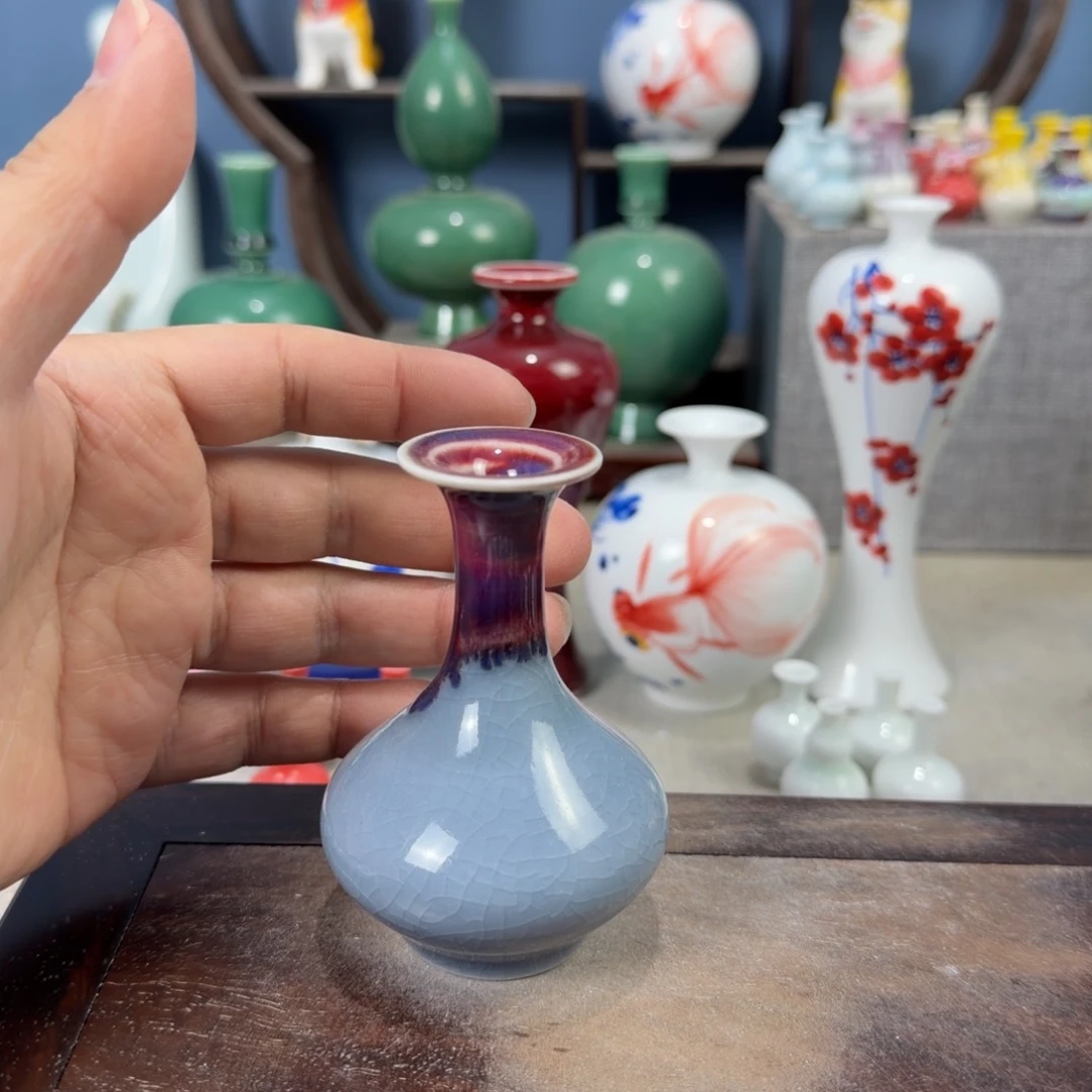 陶瓷手工小花器摆件