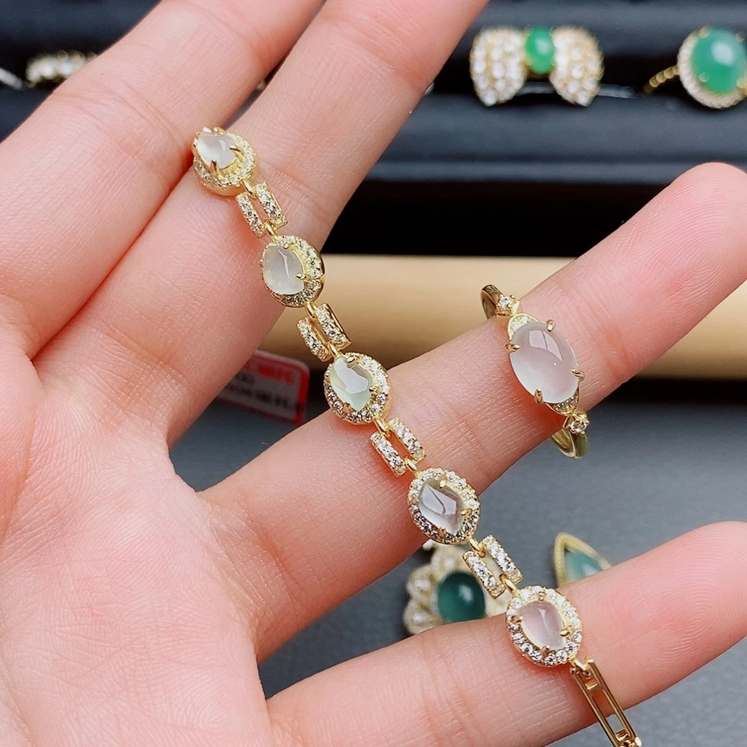 嘉***庄翡翠戒指银S925镶嵌11111