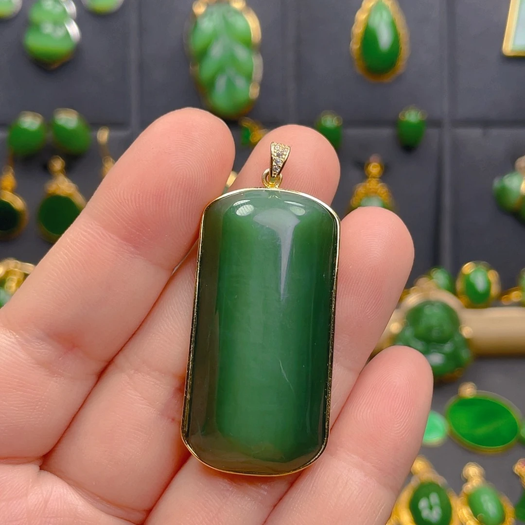 和田玉银S925镶嵌颈饰江***?980