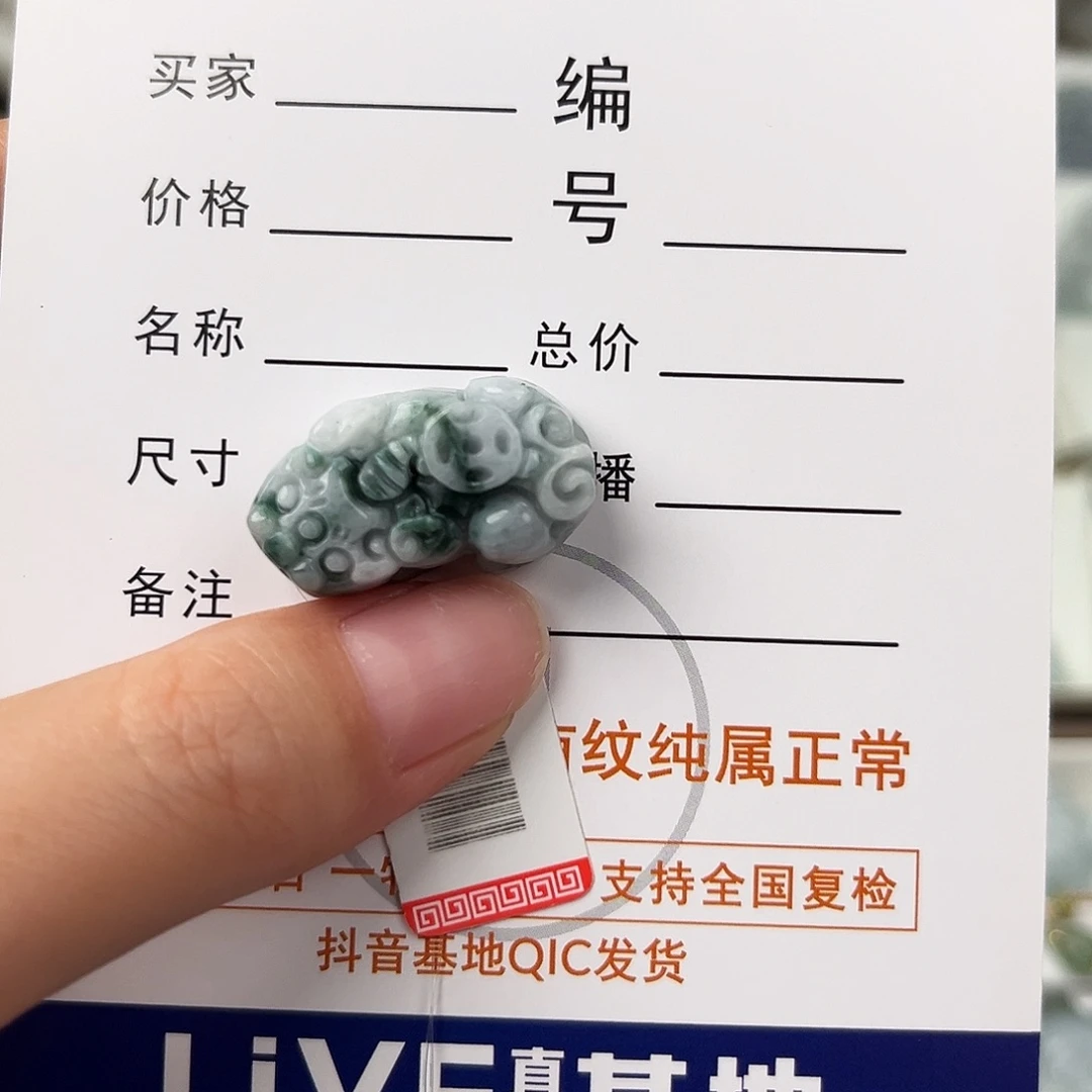 翡翠颈饰未镶嵌貔貅