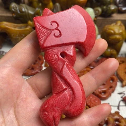 蛇纹石玉未镶嵌颈饰13