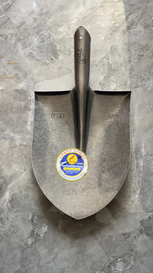 锰钢一体固定加厚尖头钢锹农用挖土挖泥种菜专用