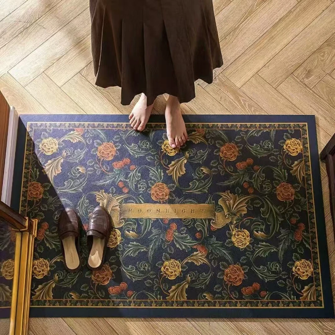 复古美式佩里戴斯轻奢门垫大尺寸入户门地垫
