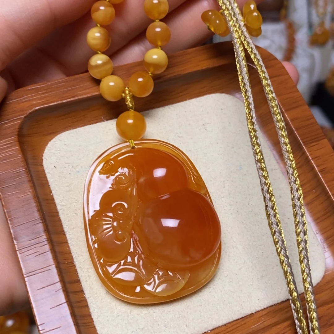 【闪购商品】蜜蜡颈饰未镶嵌项链