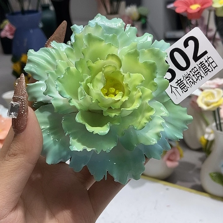 陶瓷纯手工捏花设计