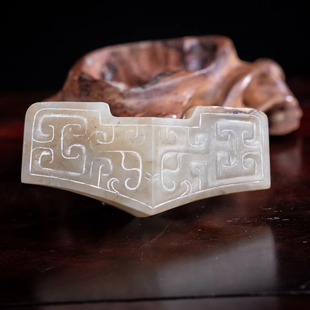 明代和田玉玉剑饰组件