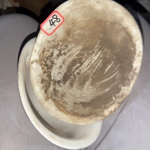 瓷片国营厂库存微瑕15厘米48